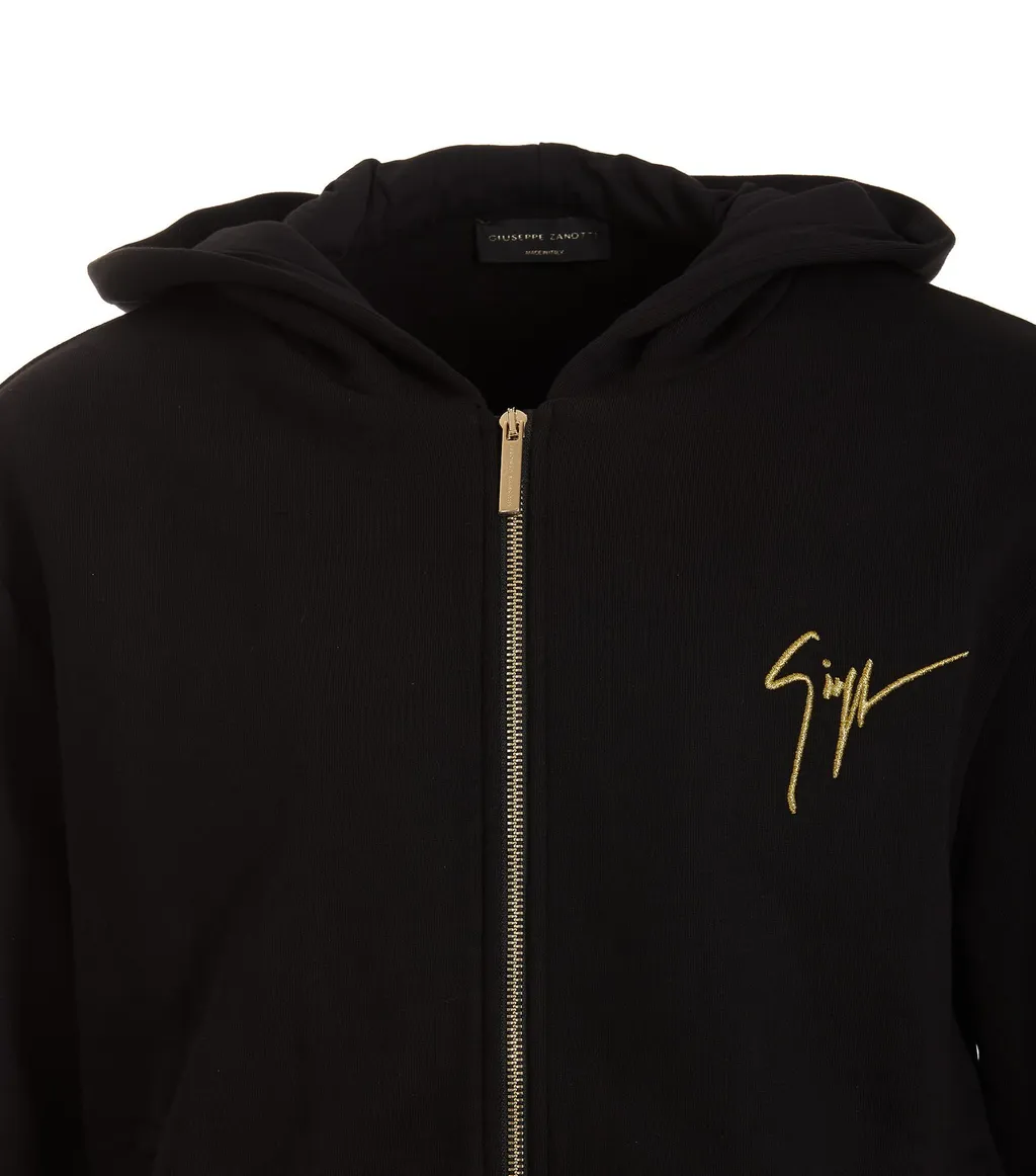 Giuseppe Zanotti Lr-17 Zipped Straight Hem Hoodie