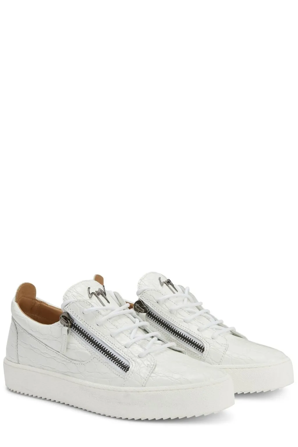 Giuseppe Zanotti Frankie Zip Detailed Lace-Up Sneakers