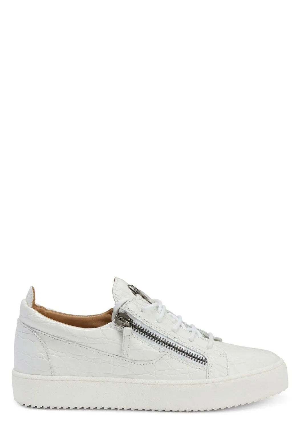 Giuseppe Zanotti Frankie Zip Detailed Lace-Up Sneakers