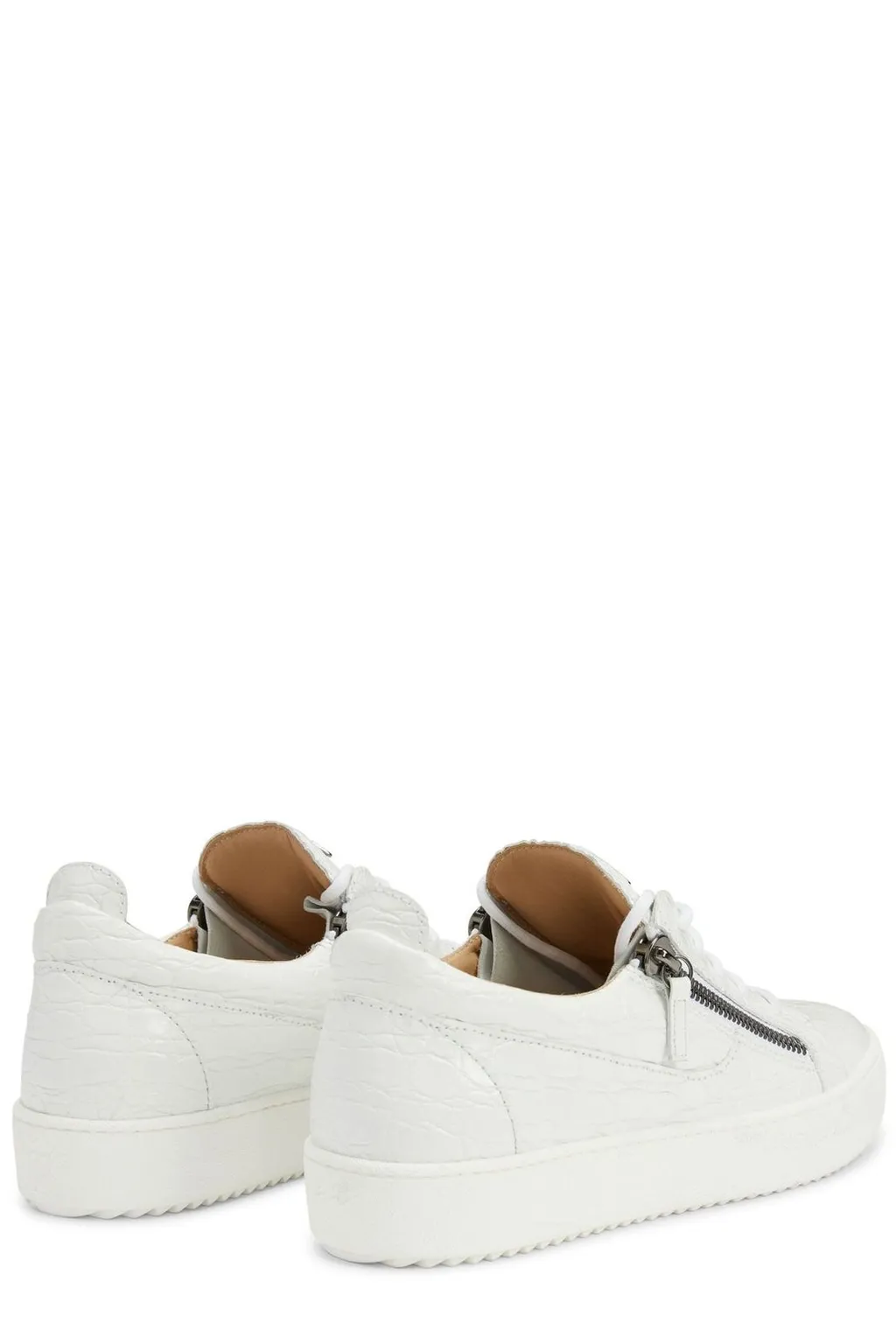 Giuseppe Zanotti Frankie Zip Detailed Lace-Up Sneakers