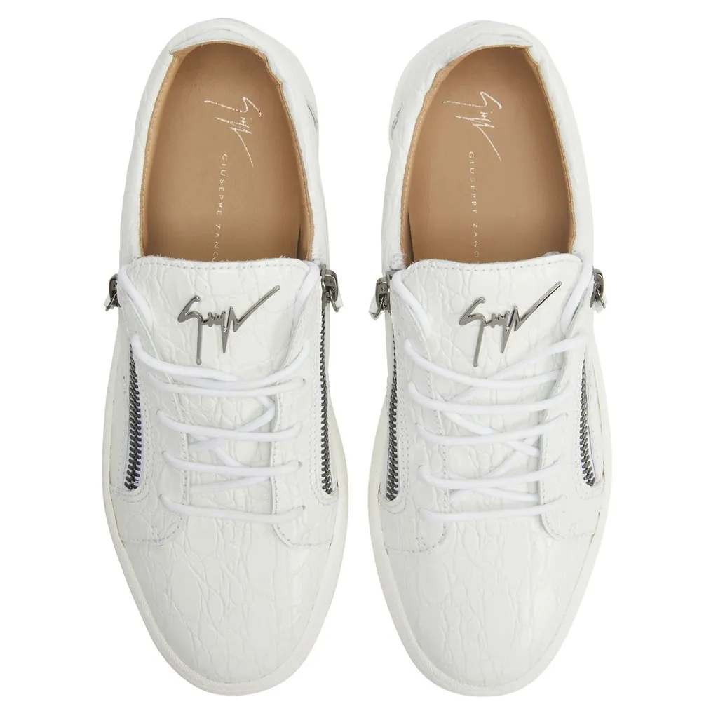 Giuseppe Zanotti Frankie Zip Detailed Lace-Up Sneakers