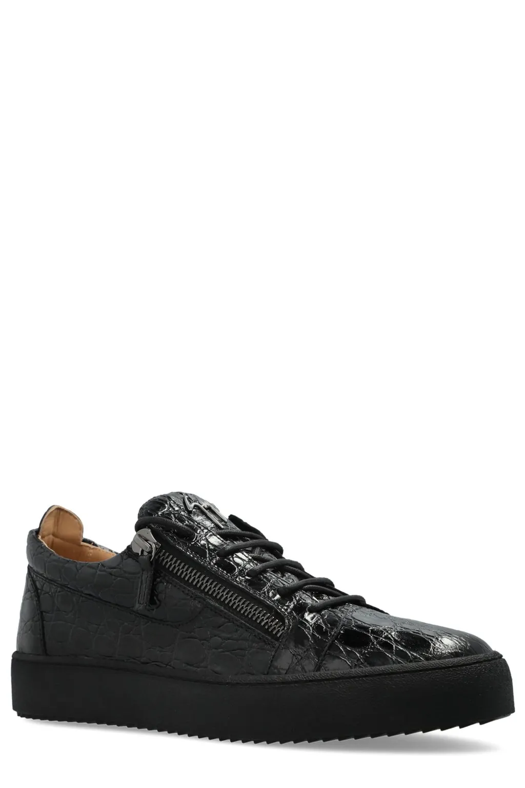 Giuseppe Zanotti Frankie Zip Detailed Lace-Up Sneakers