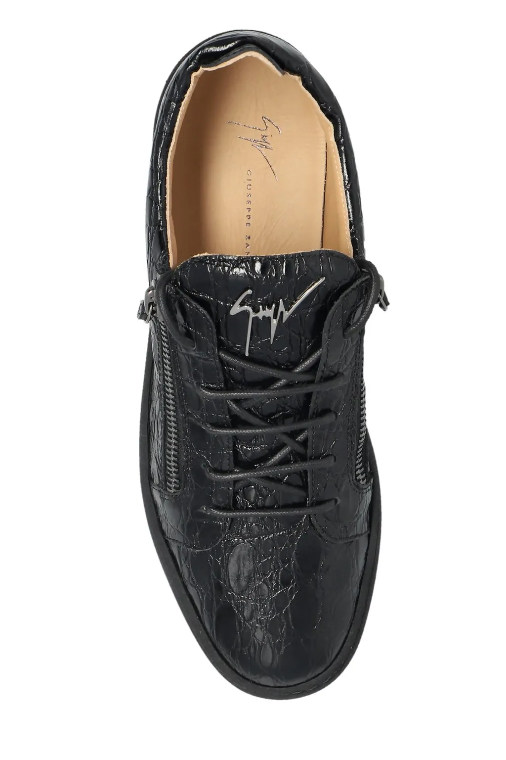 Giuseppe Zanotti Frankie Zip Detailed Lace-Up Sneakers