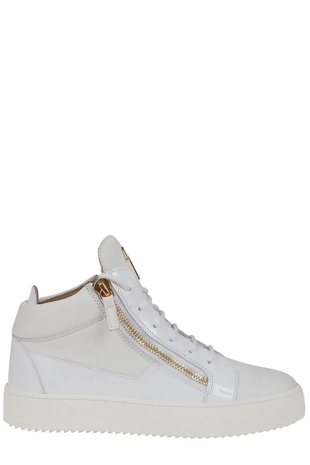 Giuseppe Zanotti Side-Zip Lace-Up Sneakers