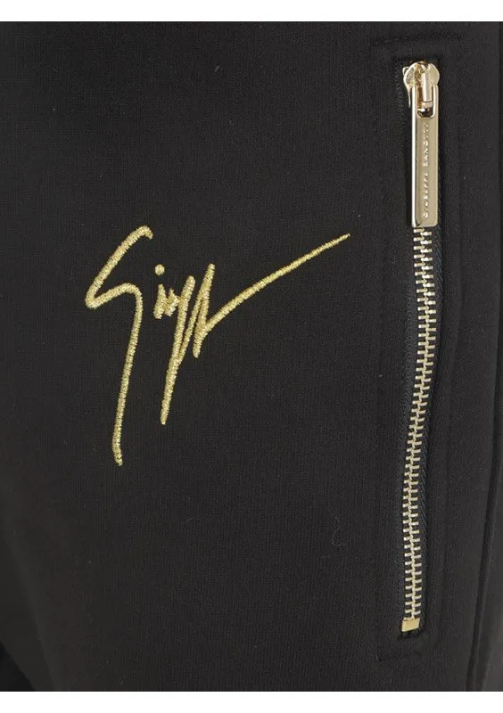 Giuseppe Zanotti Logo Printed Zipped Track Pants