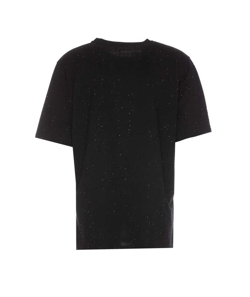 Giuseppe Zanotti Strass All-Over Printed Crewneck T-Shirt