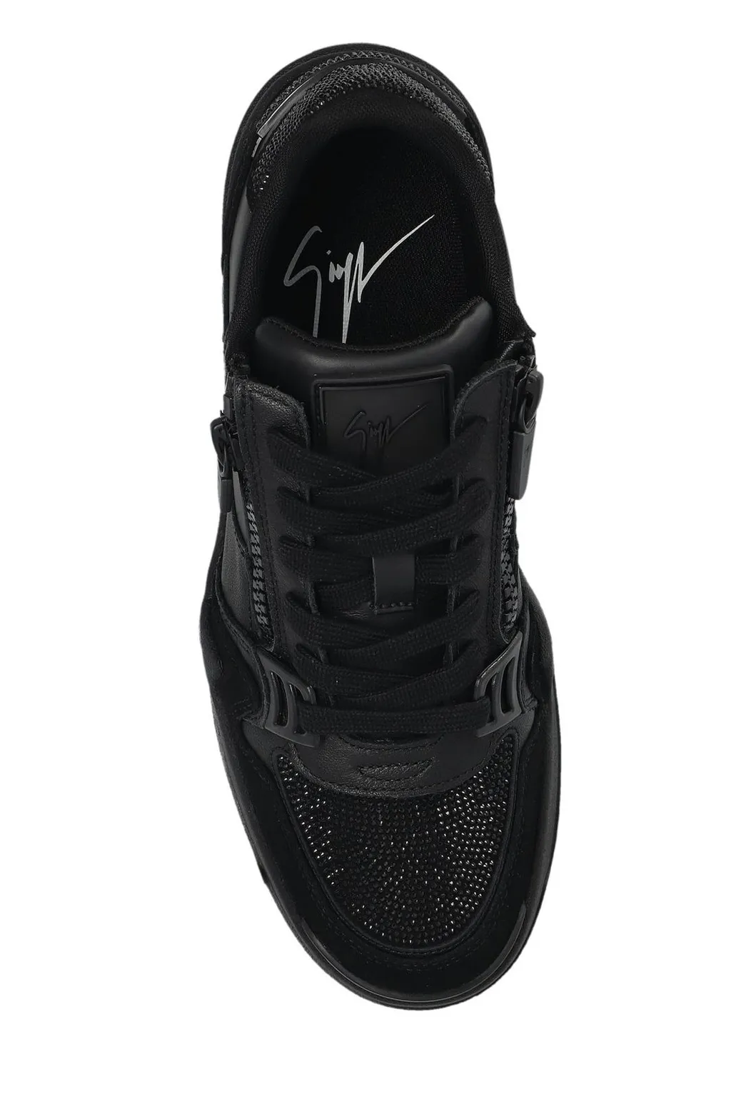 Giuseppe Zanotti Frankie Embellished Zipped Trainers