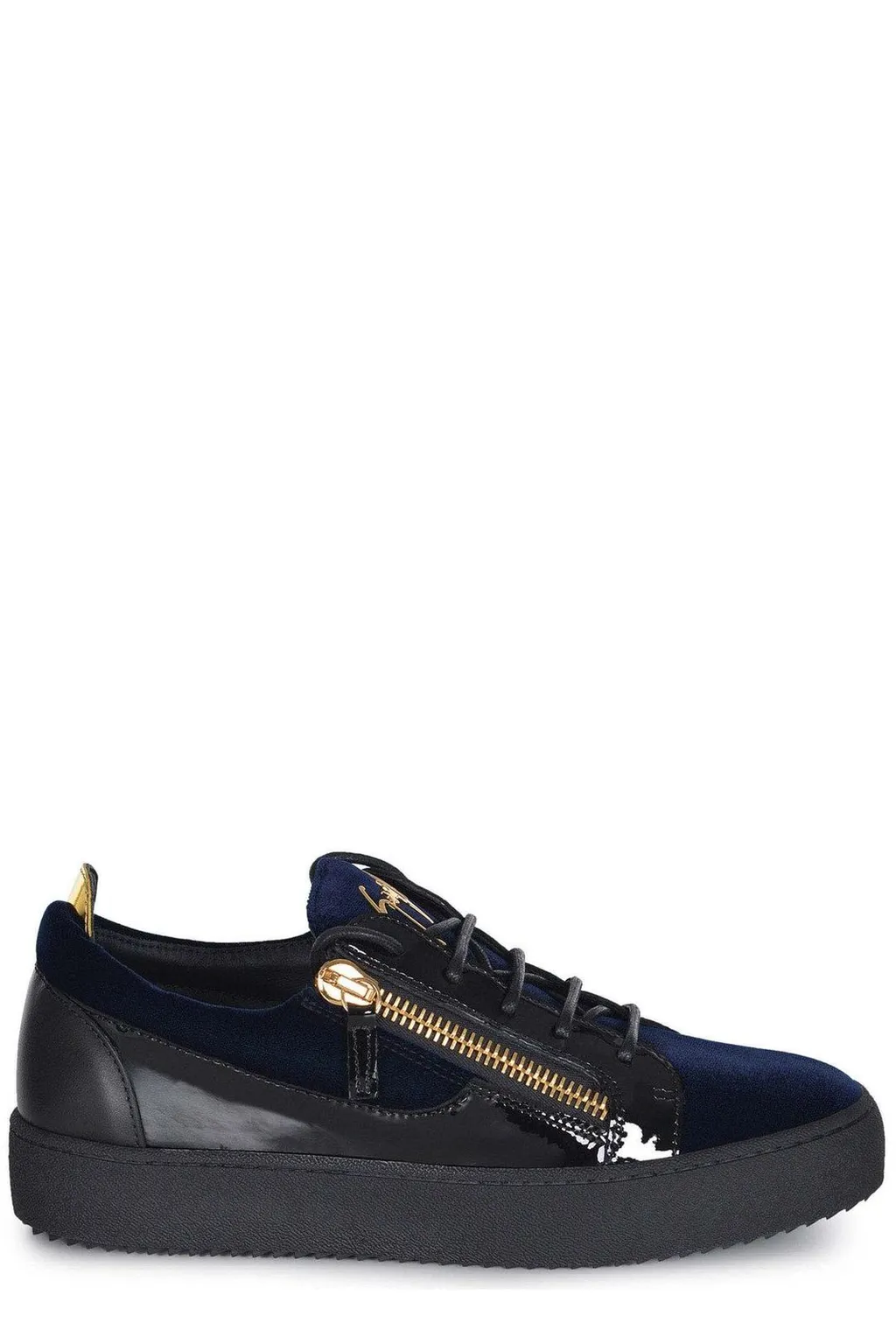 Giuseppe Zanotti Frankie Zip-Detailed Lace-Up Sneakers