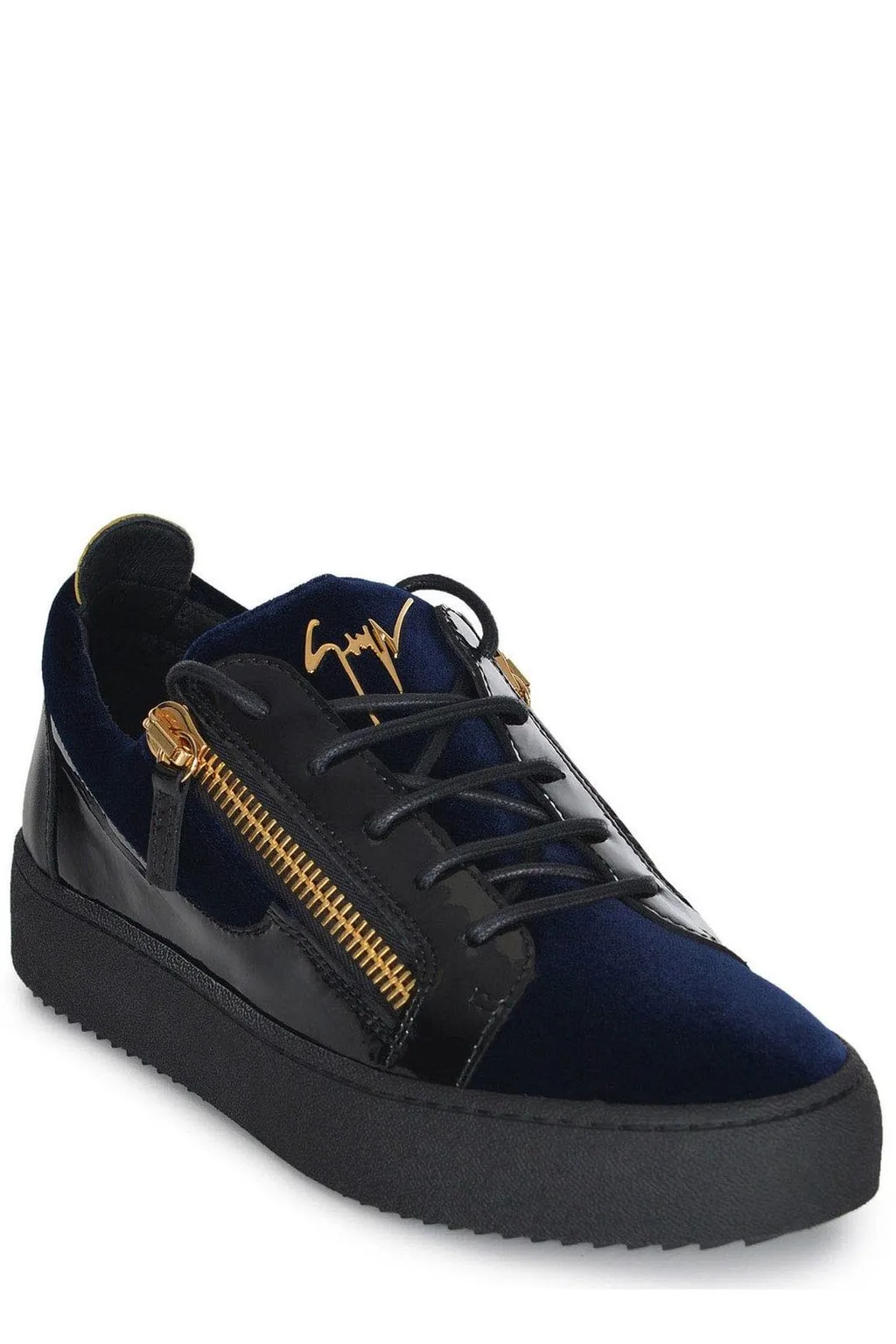 Giuseppe Zanotti Frankie Zip-Detailed Lace-Up Sneakers