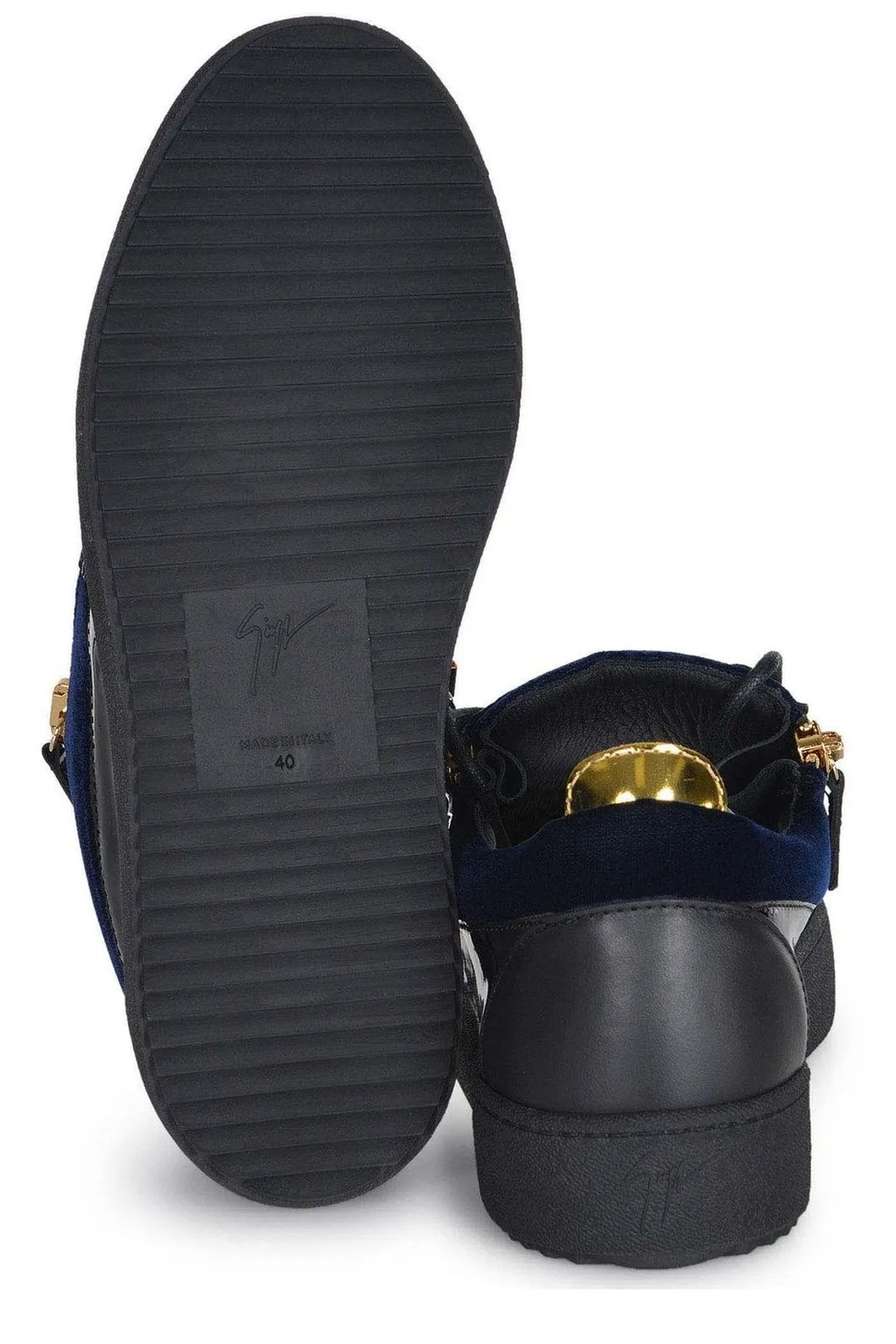 Giuseppe Zanotti Frankie Zip-Detailed Lace-Up Sneakers