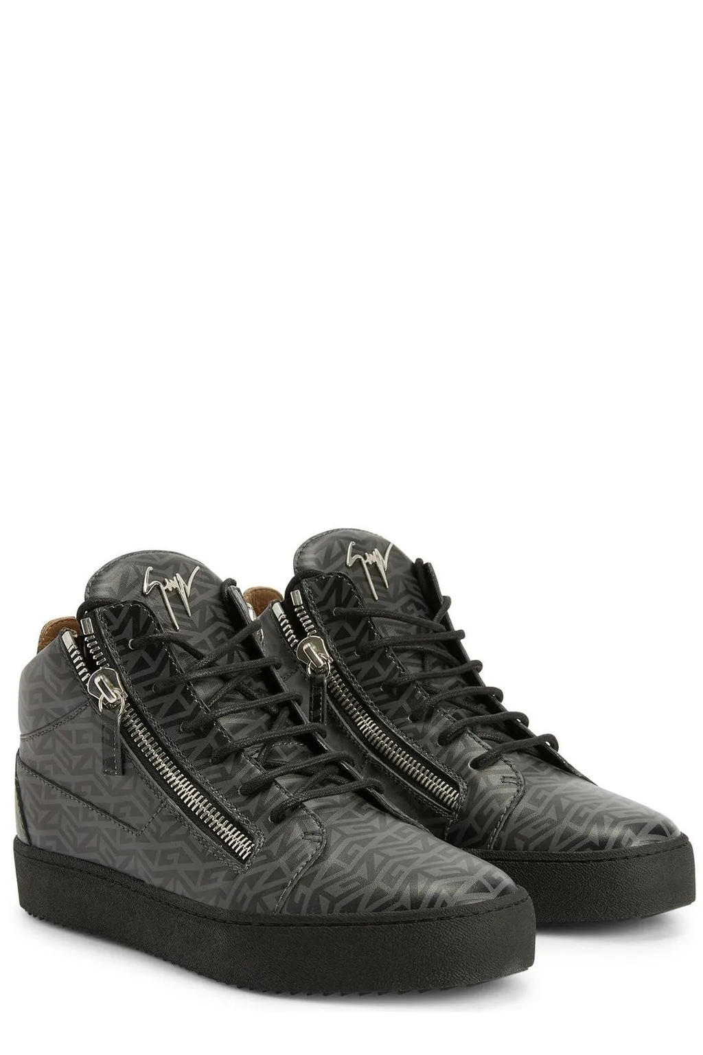 Giuseppe Zanotti Kriss Monogram Mid-Top Sneakers