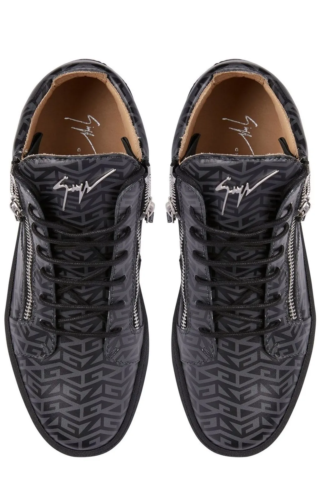 Giuseppe Zanotti Kriss Monogram Mid-Top Sneakers