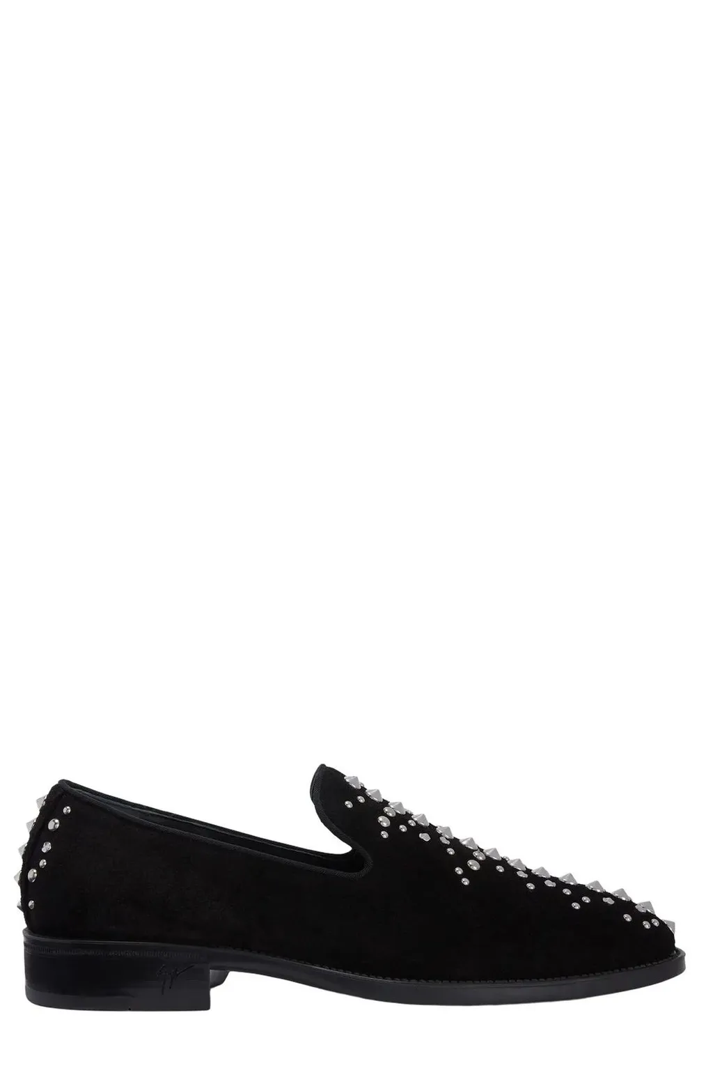 Giuseppe Zanotti Alfredson Studded Velour Loafers