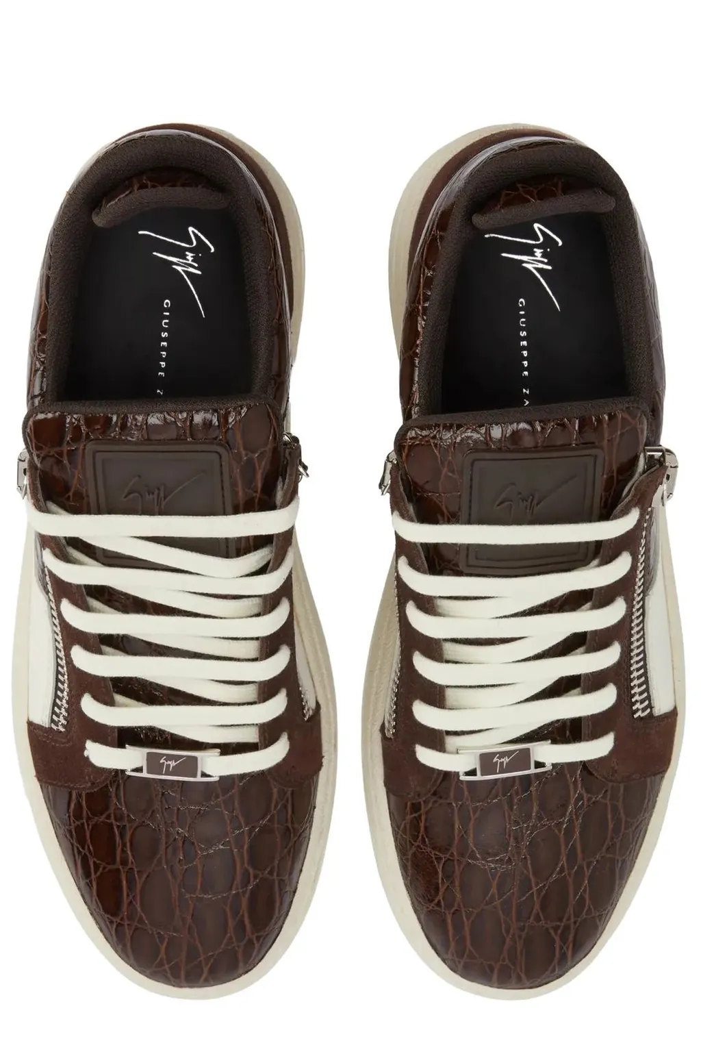 Giuseppe Zanotti Gz94 Zip Detailed Lace-Up Sneakers