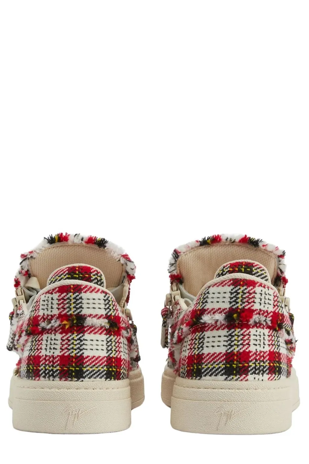 Giuseppe Zanotti Frankie Plaid Patterned Sneakers