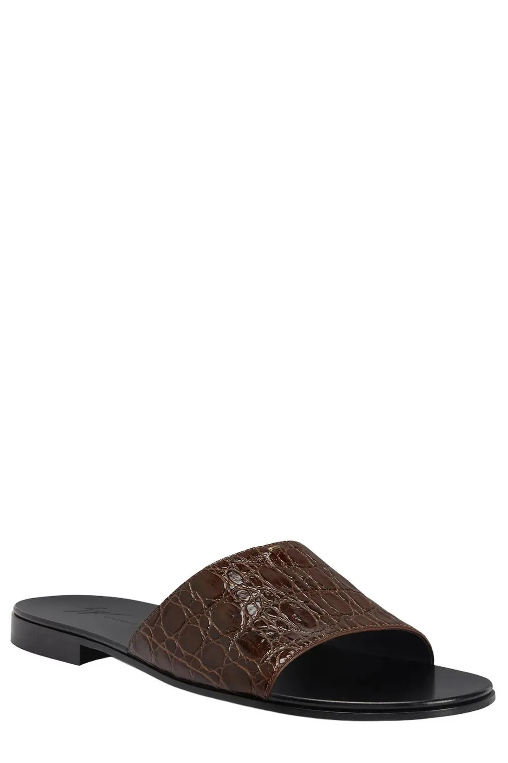Giuseppe Zanotti Adrien Embossed Slide Sandals