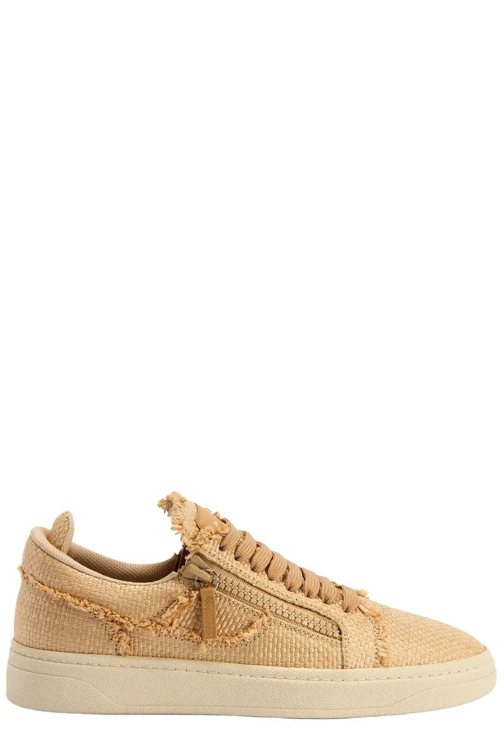 Giuseppe Zanotti Gz 94 Raffia Zip Sneakers