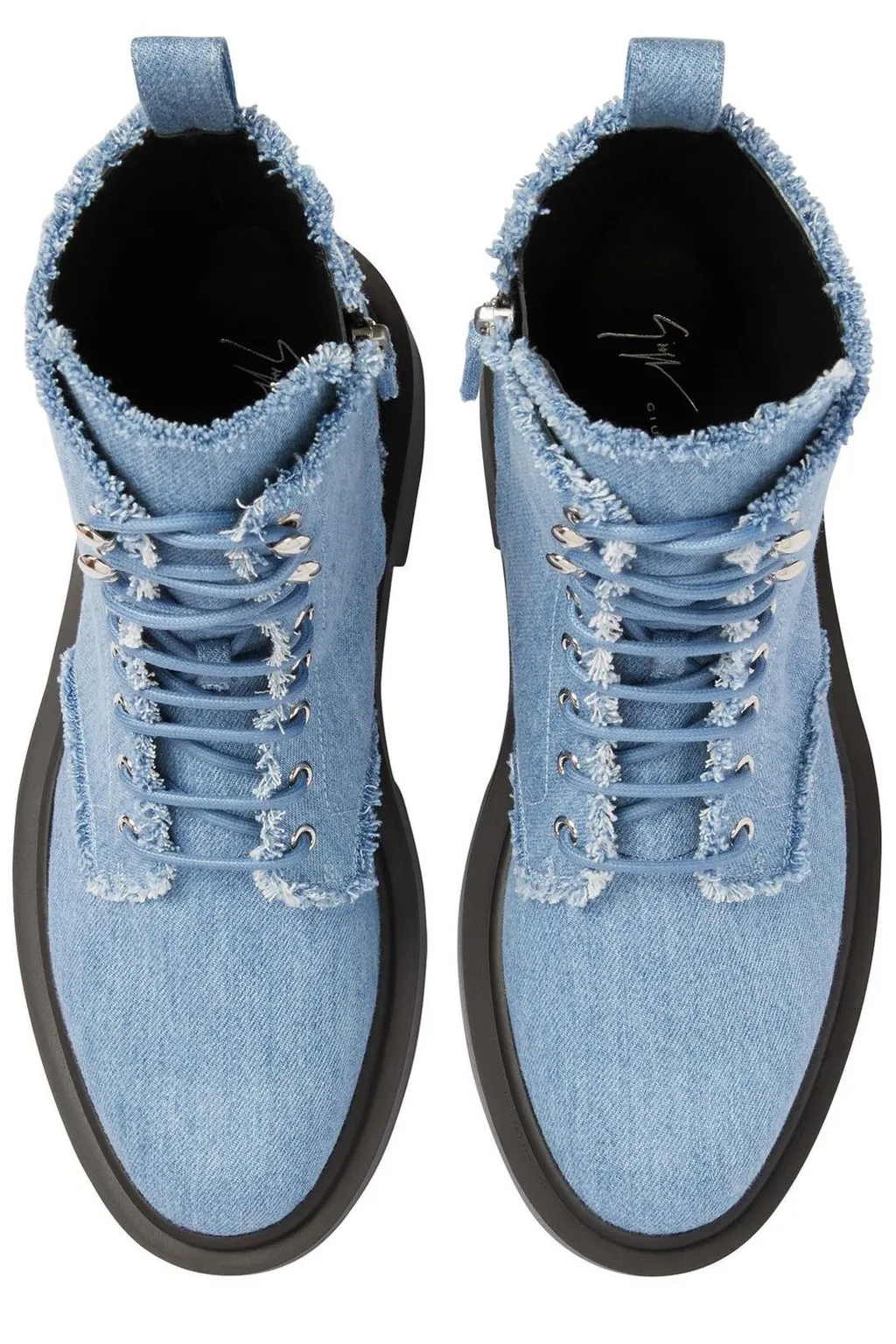 Giuseppe Zanotti Adric Frayed Biker Boots