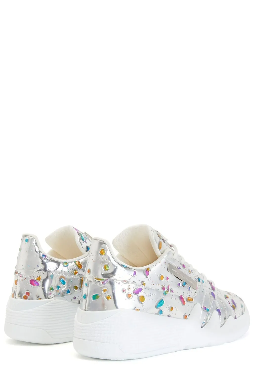 Giuseppe Zanotti Talon Rhinestone Low-Top Sneakers