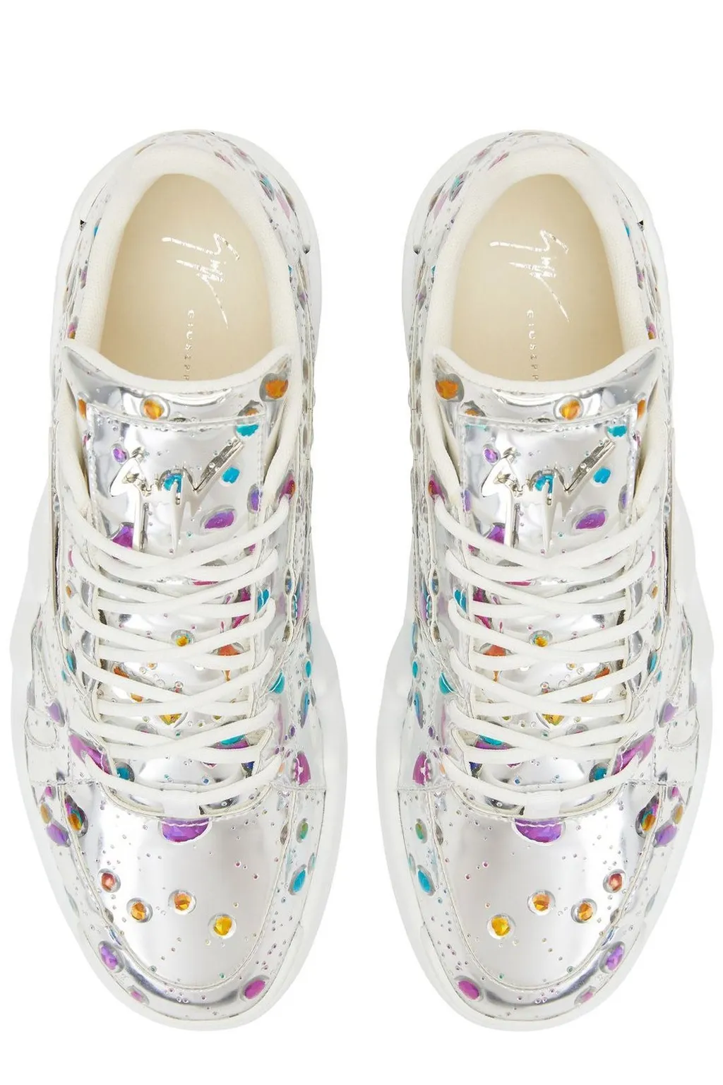 Giuseppe Zanotti Talon Rhinestone Low-Top Sneakers