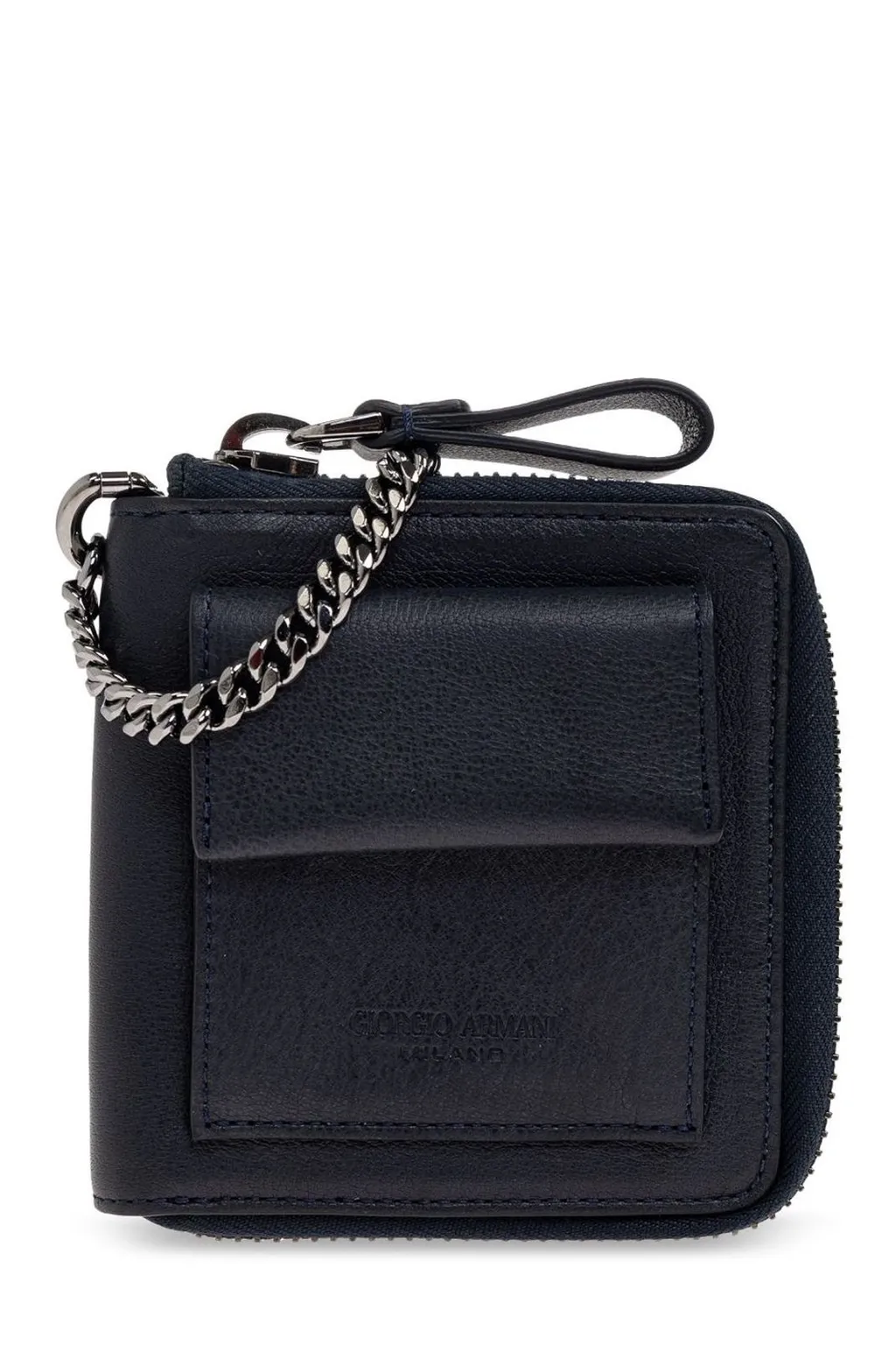 Giorgio Armani Zip-Up Chained Wallet