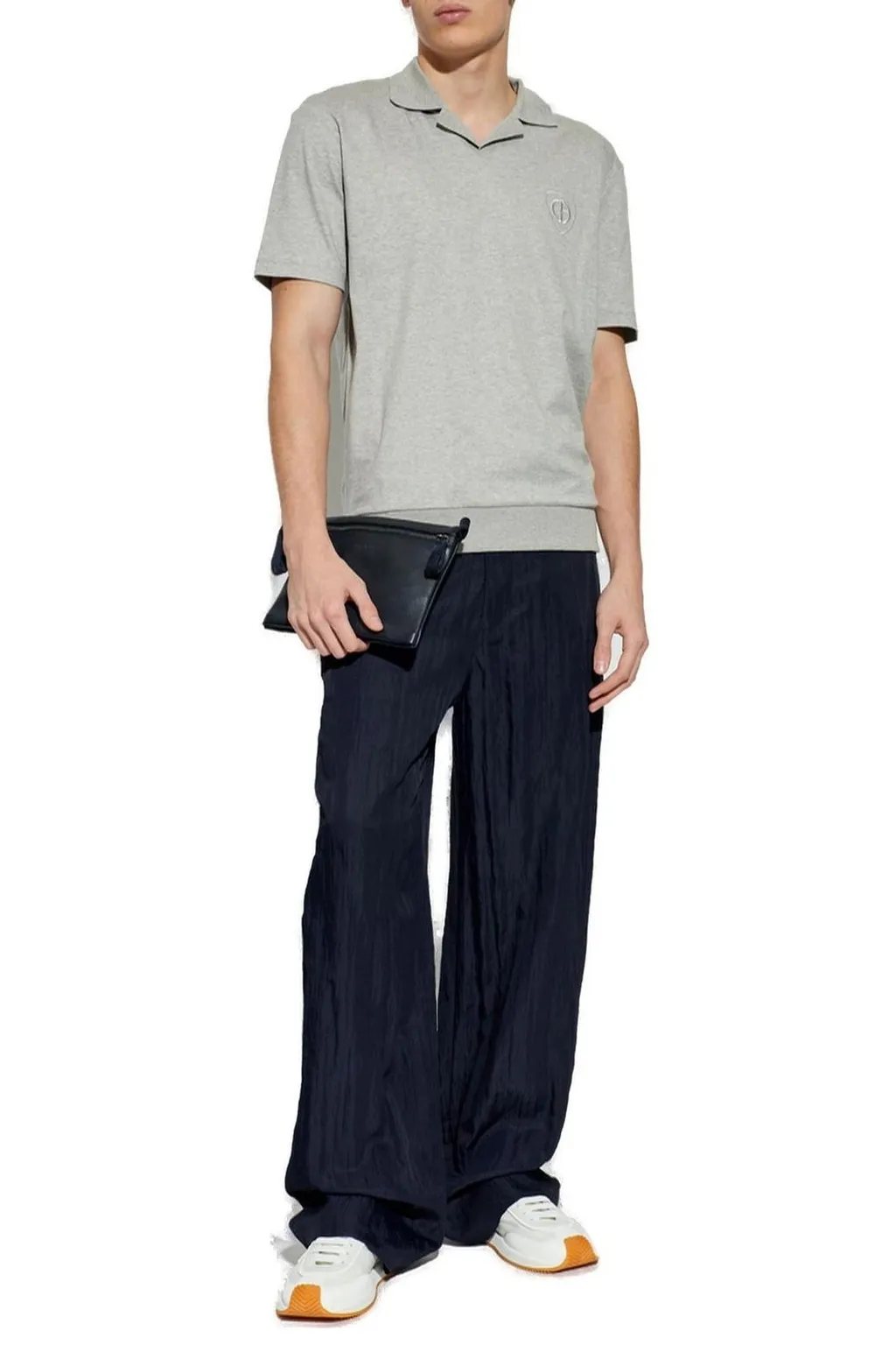 Giorgio Armani Logo Embroidered Polo Shirt