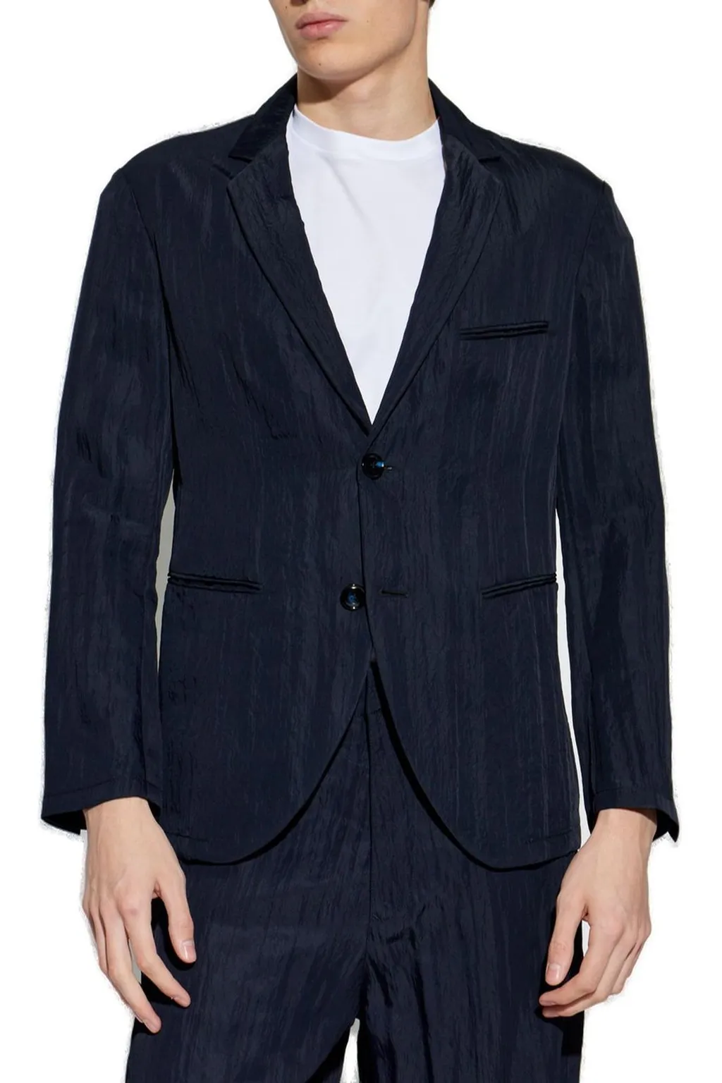 Giorgio Armani Crinkle Effect Blazer