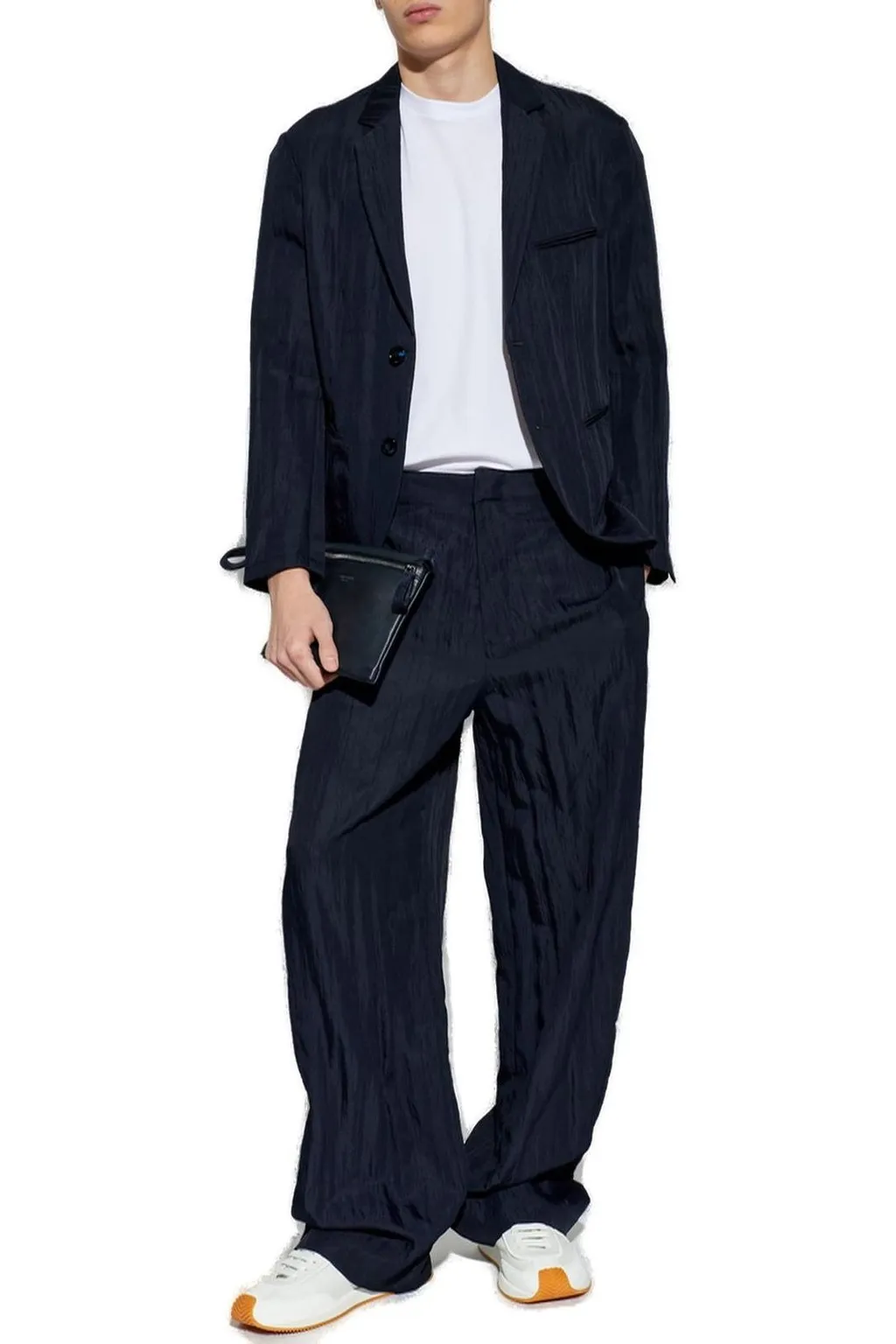 Giorgio Armani Crinkle Effect Blazer