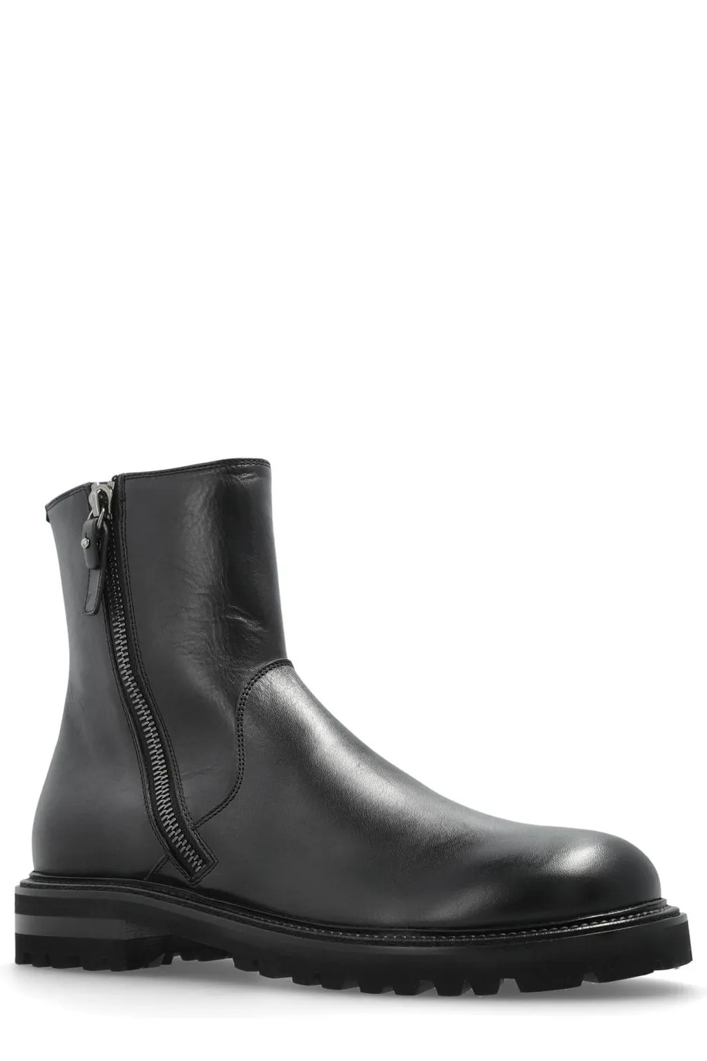 Giorgio Armani Round-Toe Zipped Boots