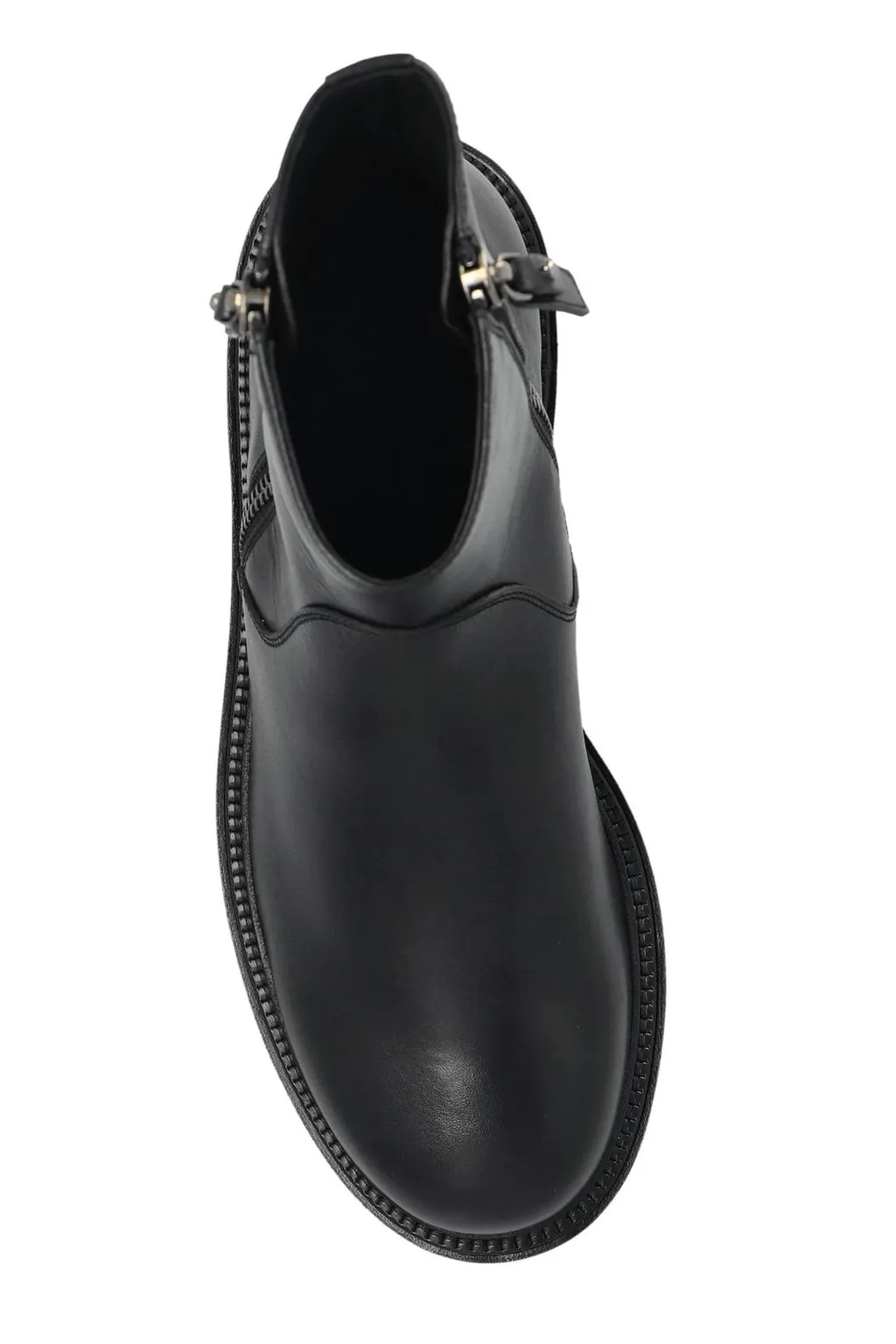 Giorgio Armani Round-Toe Zipped Boots