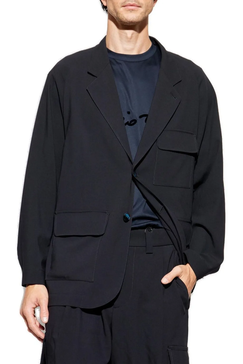 Giorgio Armani Single-Breasted Tailored Blazer