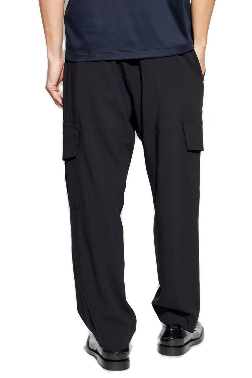 Giorgio Armani Straight Leg Pleated Cargo Pants