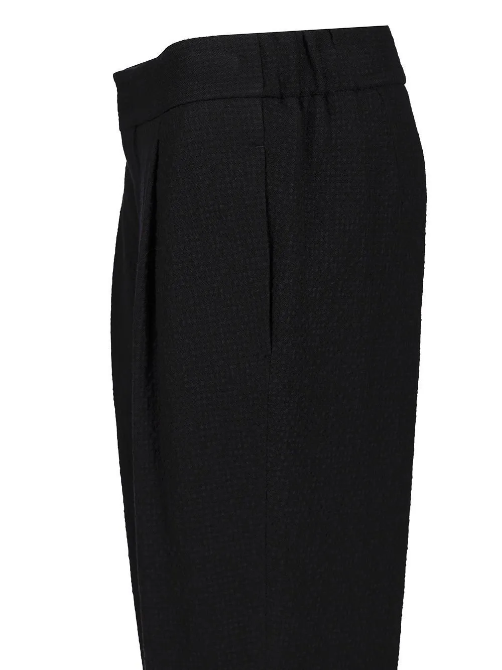 Giorgio Armani Pleat Detailed Textured Trousers