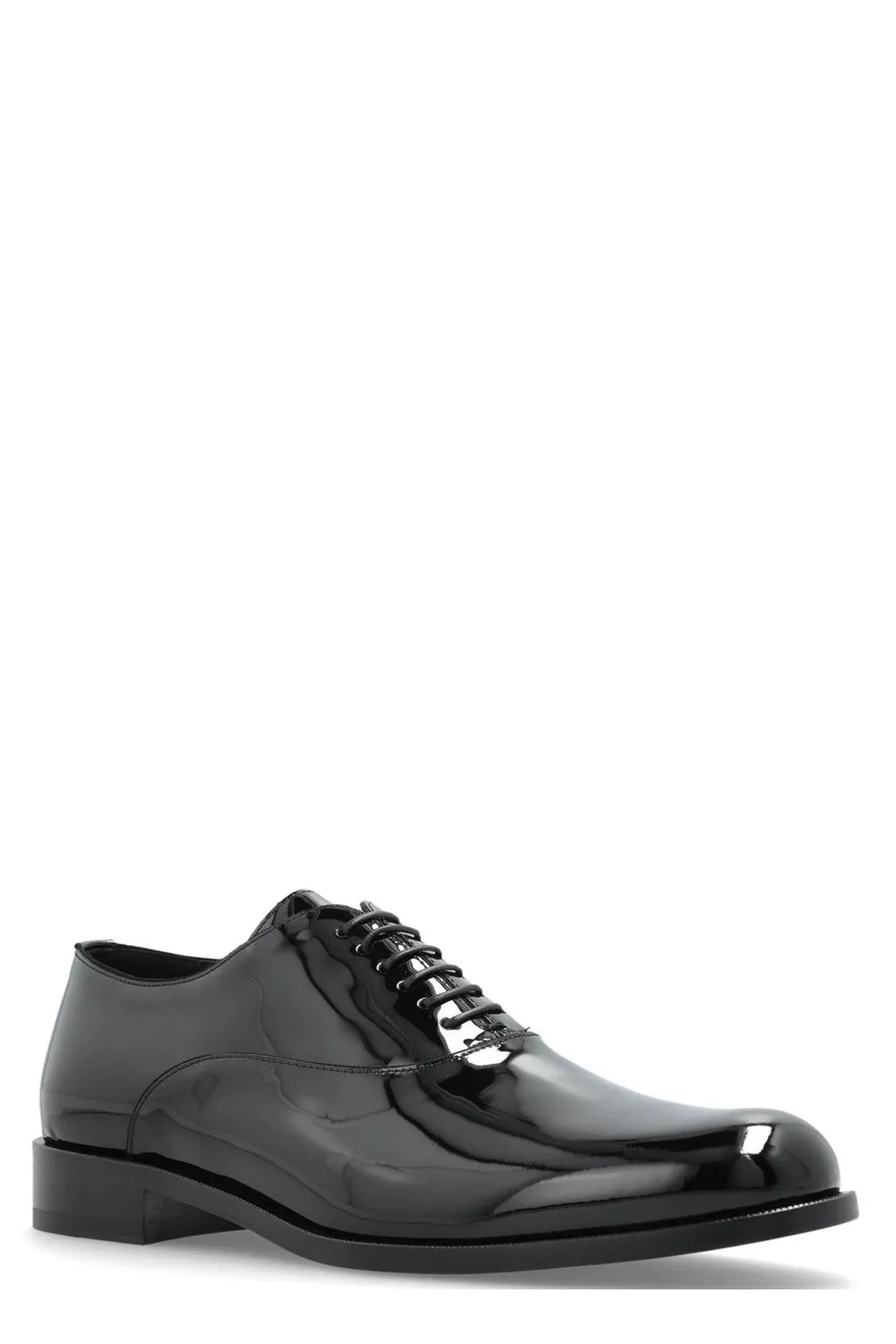 Giorgio Armani Almond Toe Lace-Up Derby Shoes