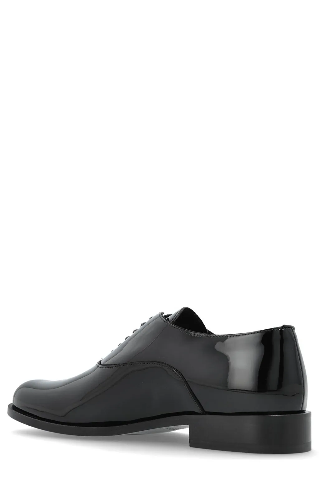 Giorgio Armani Almond Toe Lace-Up Derby Shoes
