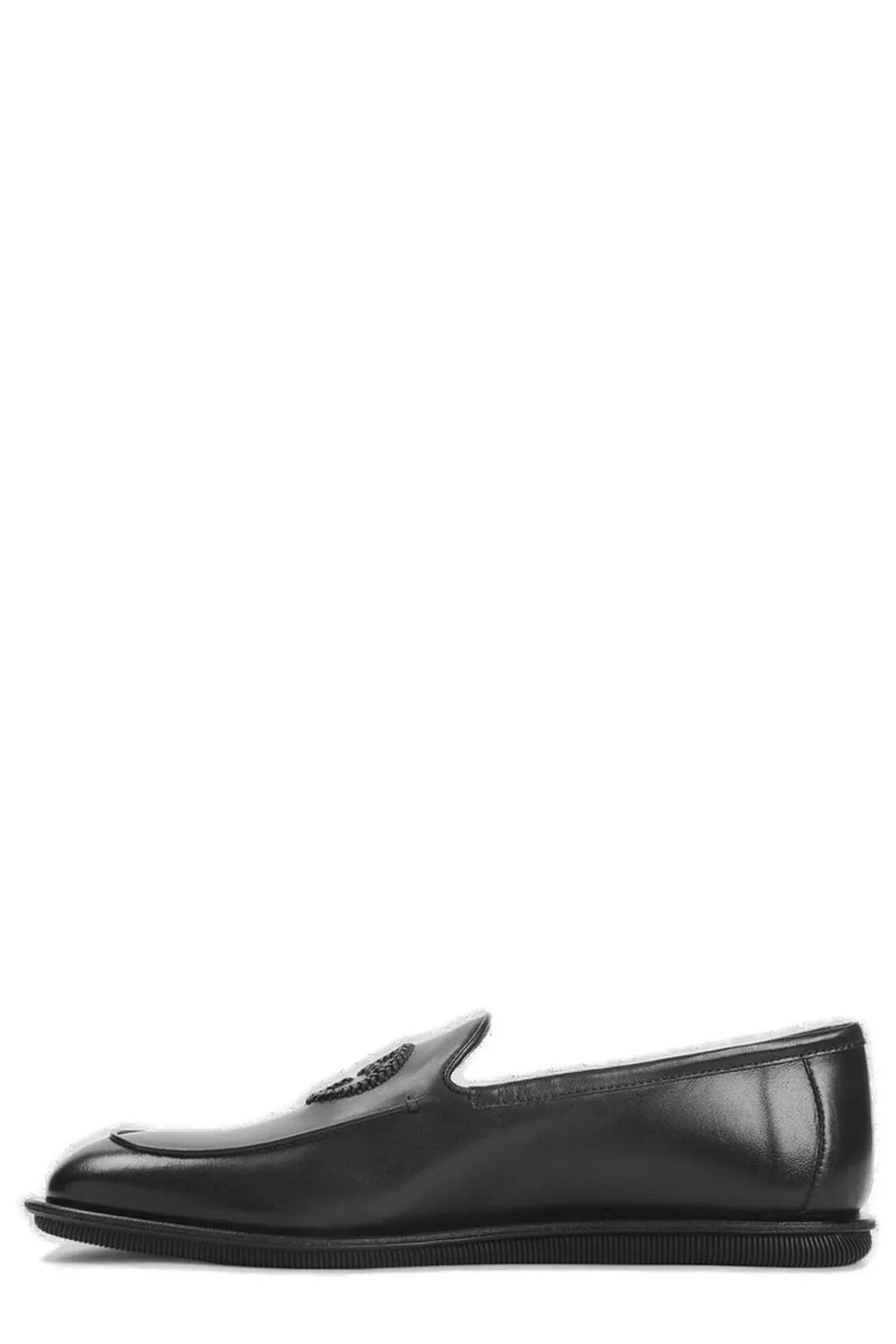 Giorgio Armani Almond Toe Slip-On Loafers