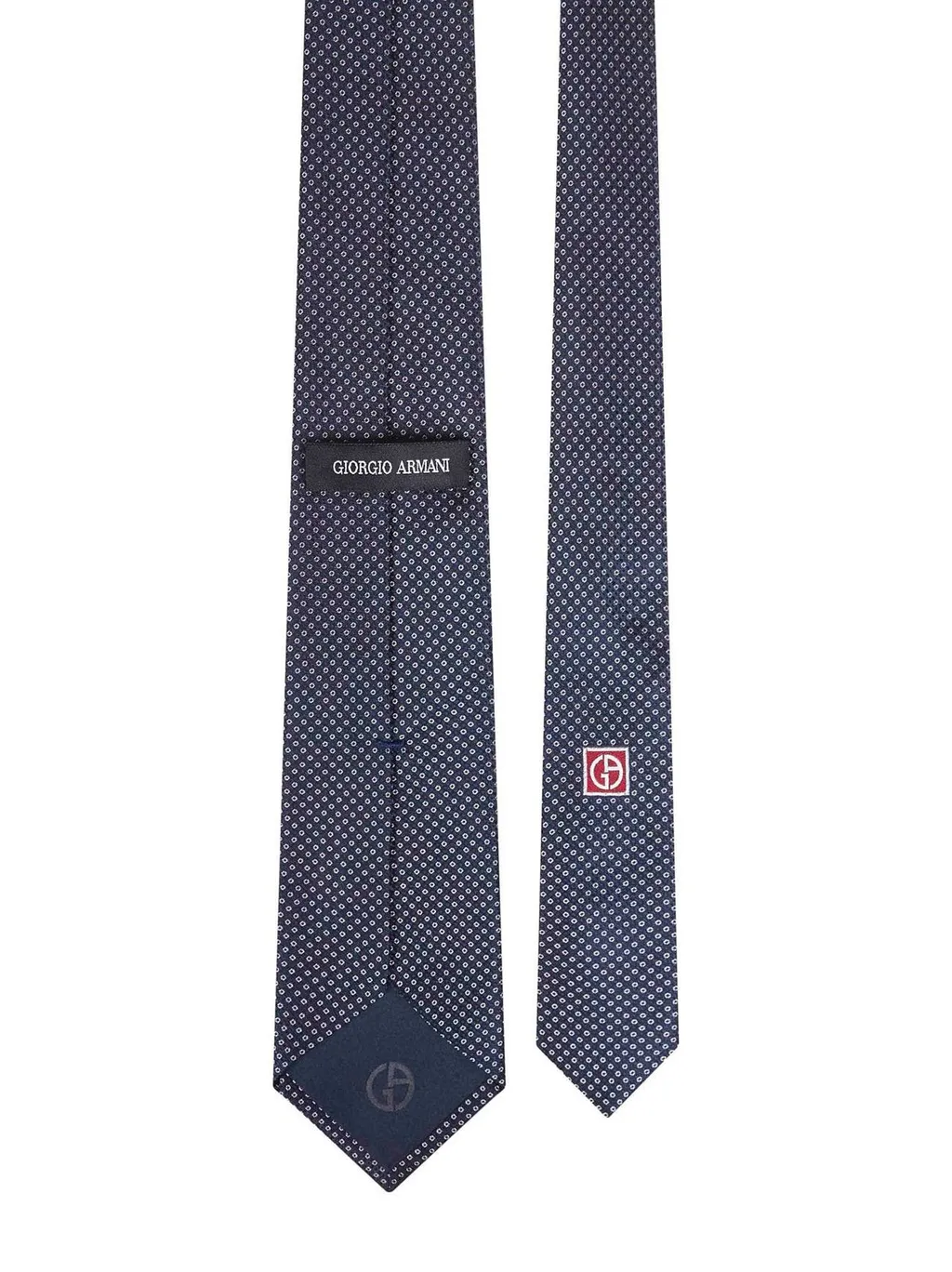 Giorgio Armani Micro Dot Patterned Pointed Tip Tie