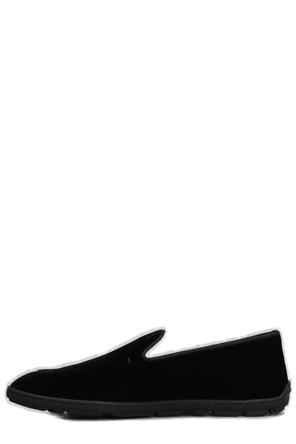 Giorgio Armani Slip-On Velvet Loafers