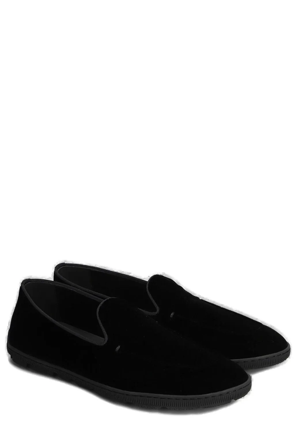 Giorgio Armani Slip-On Velvet Loafers