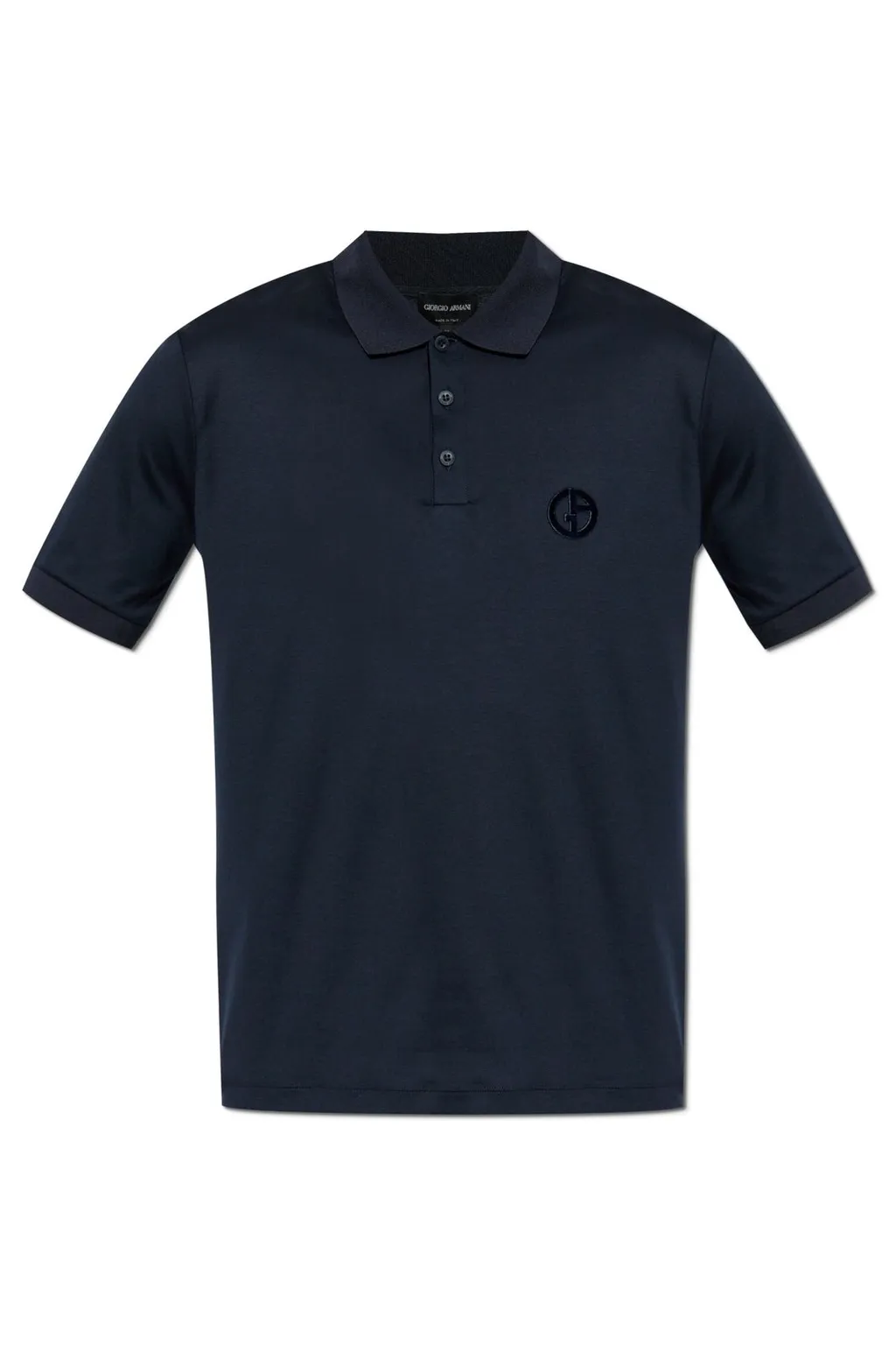 Giorgio Armani Button Detailed Short-Sleeved Polo Shirt