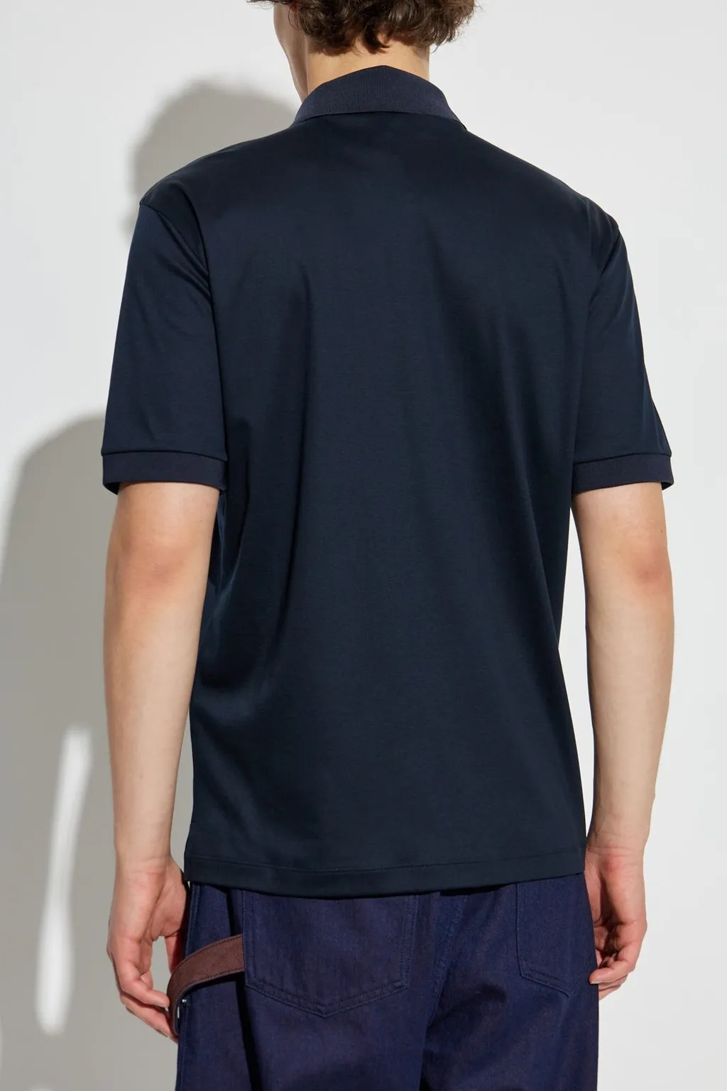 Giorgio Armani Button Detailed Short-Sleeved Polo Shirt