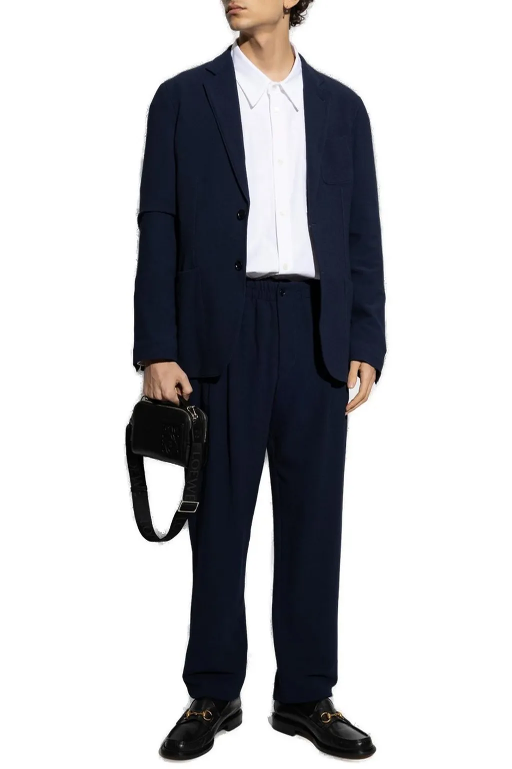 Giorgio Armani Single-Breasted Knitted Jacket