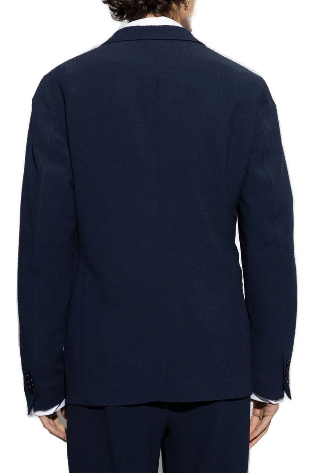 Giorgio Armani Single-Breasted Knitted Jacket