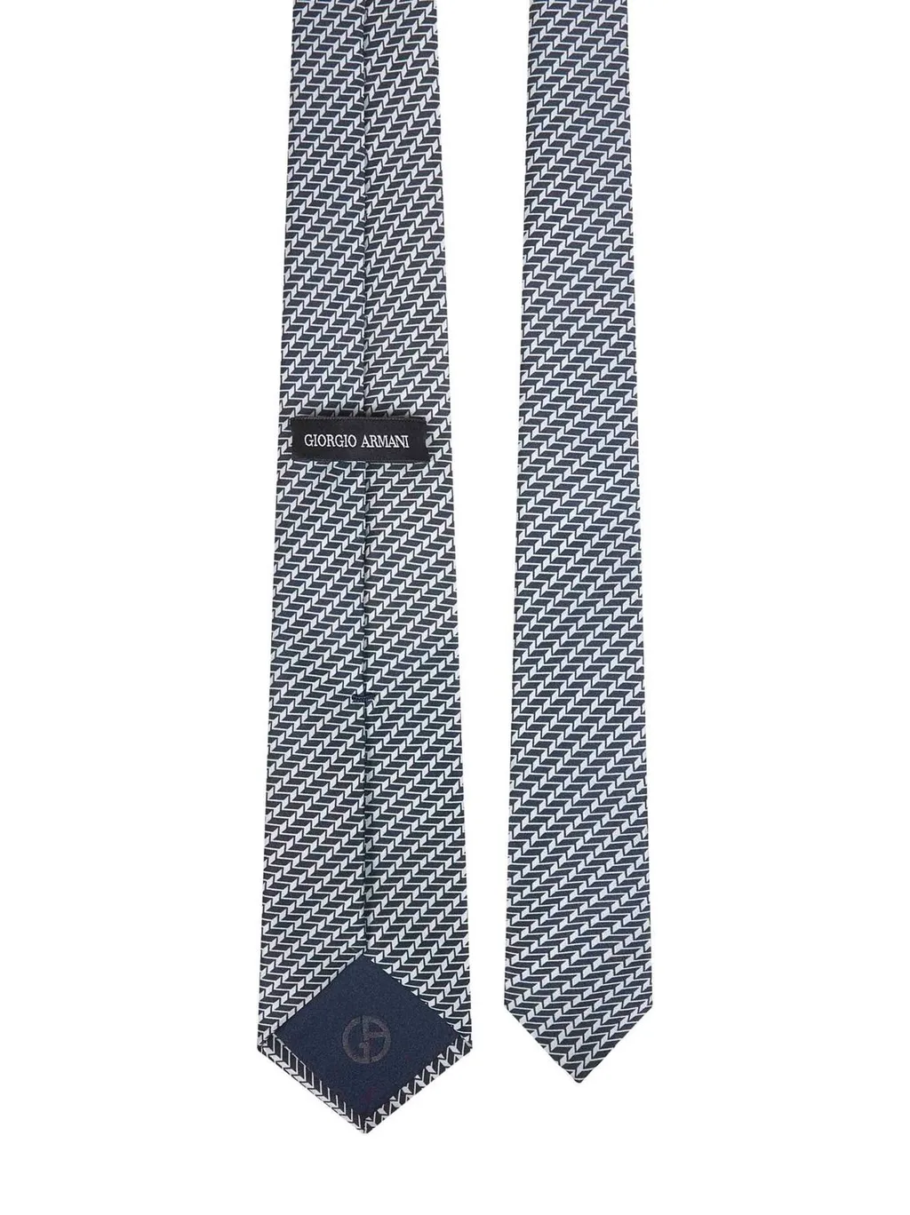 Giorgio Armani Jacquard Pointed Tip Tie