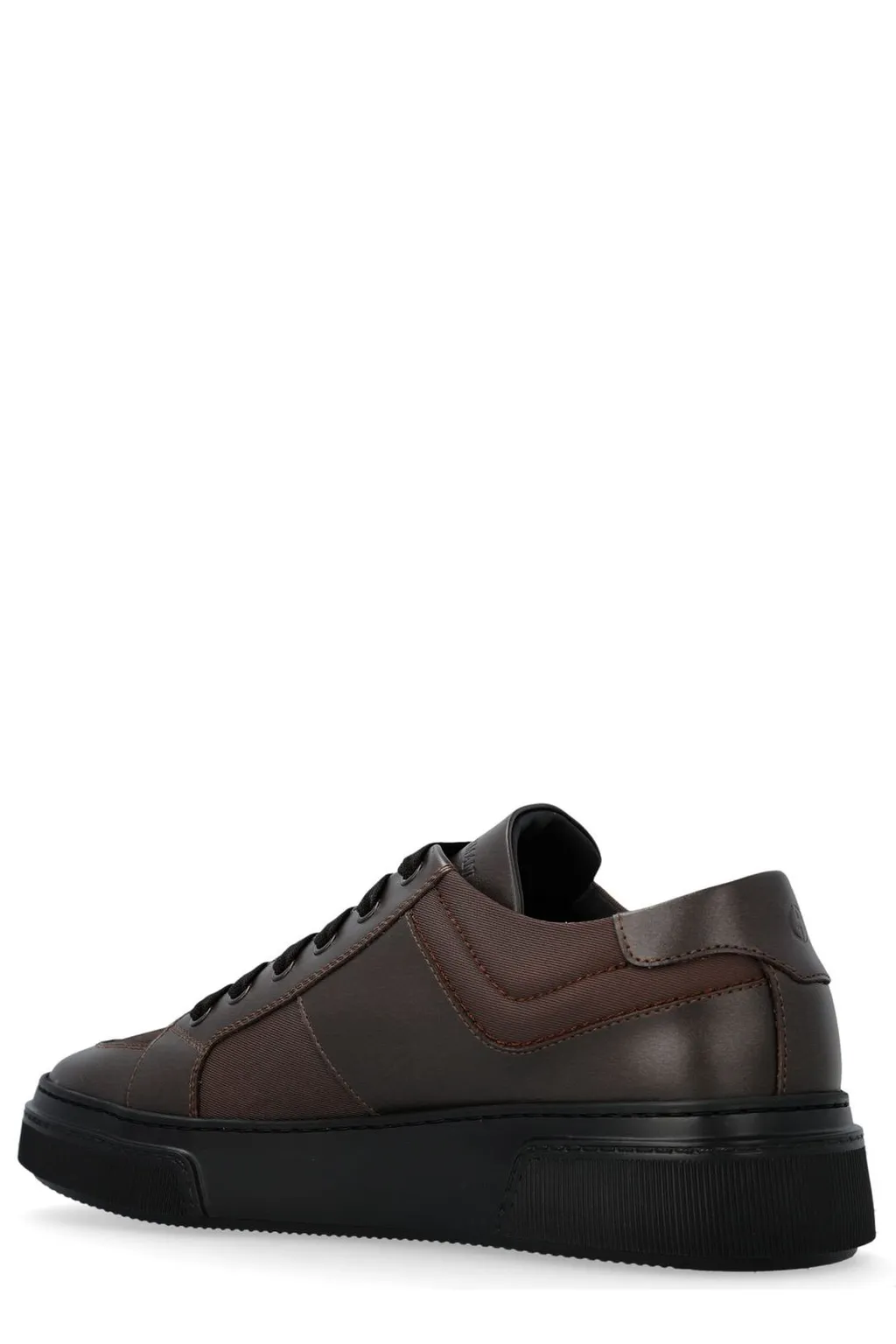 Giorgio Armani Logo Embossed Lace-Up Sneakers