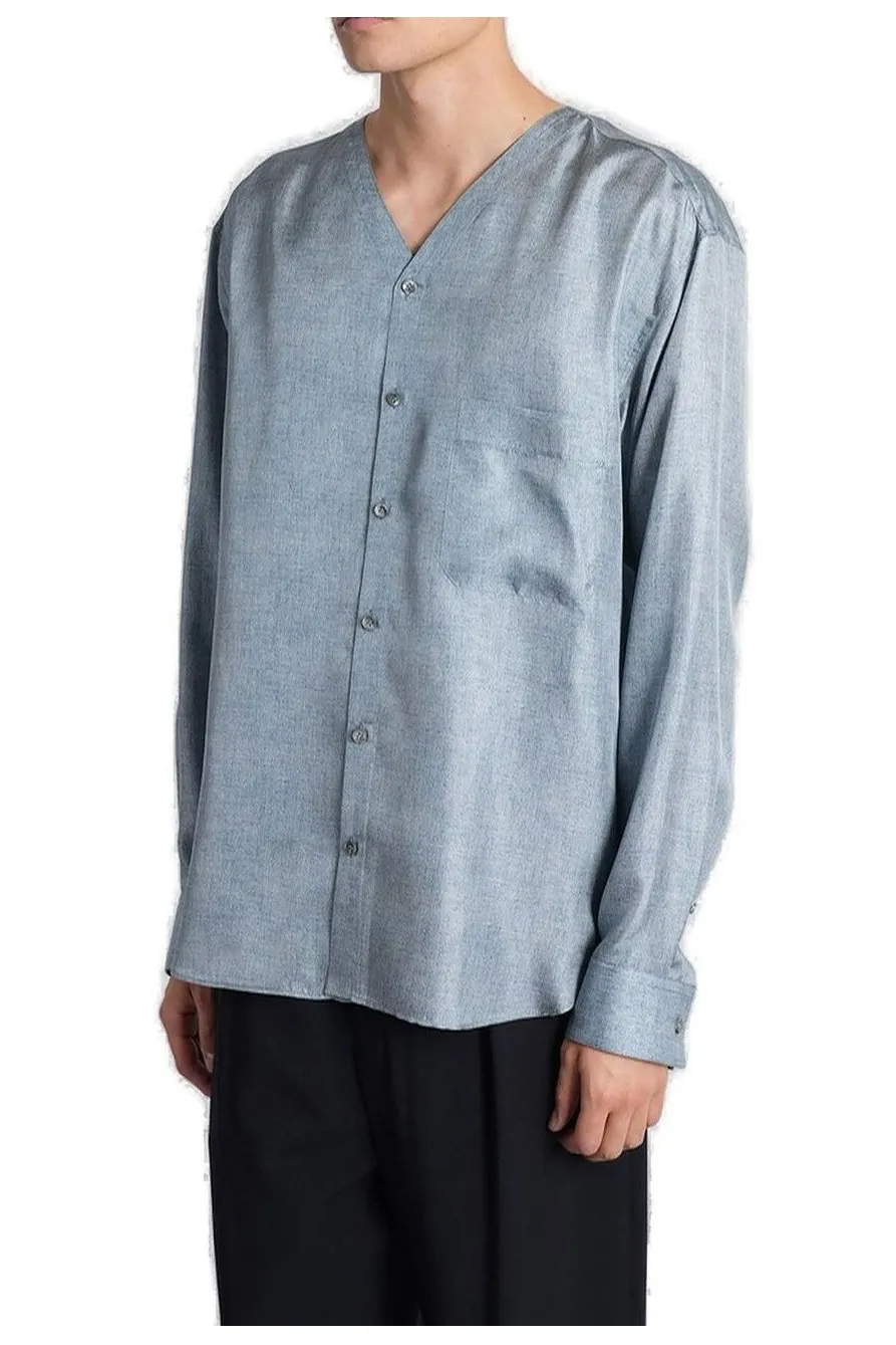 Giorgio Armani V-Neck Long Sleeved Shirt