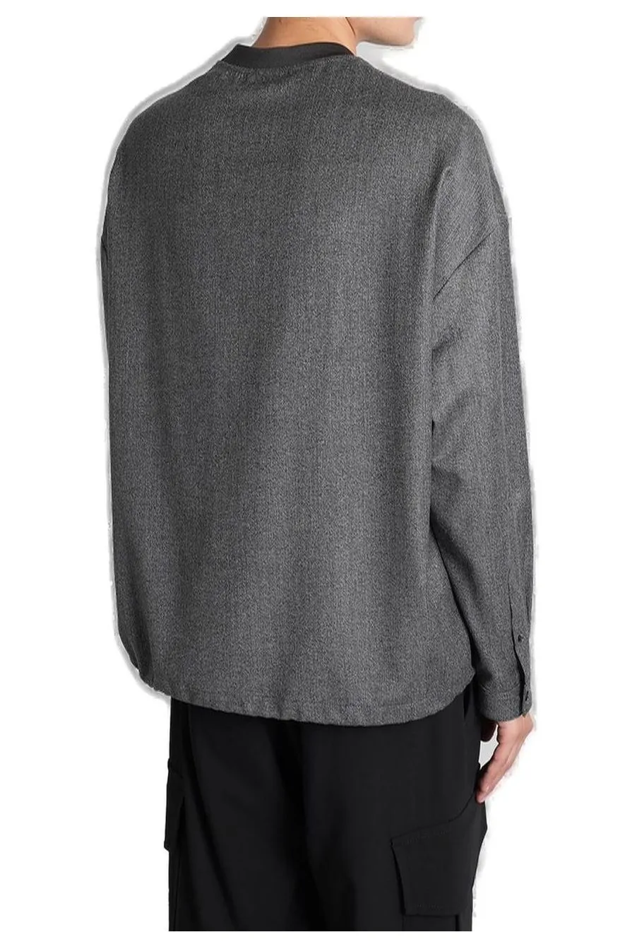 Giorgio Armani Long Sleeved Drawstring Hem Pullover