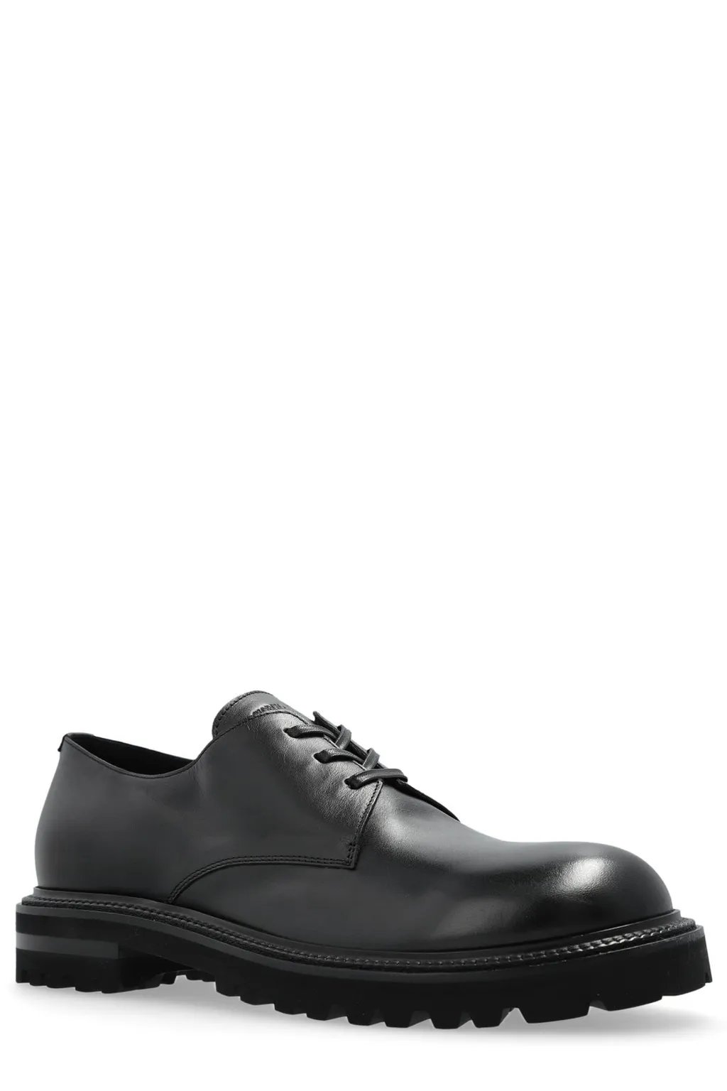 Giorgio Armani Logo Embossed Lace-Up Shoes