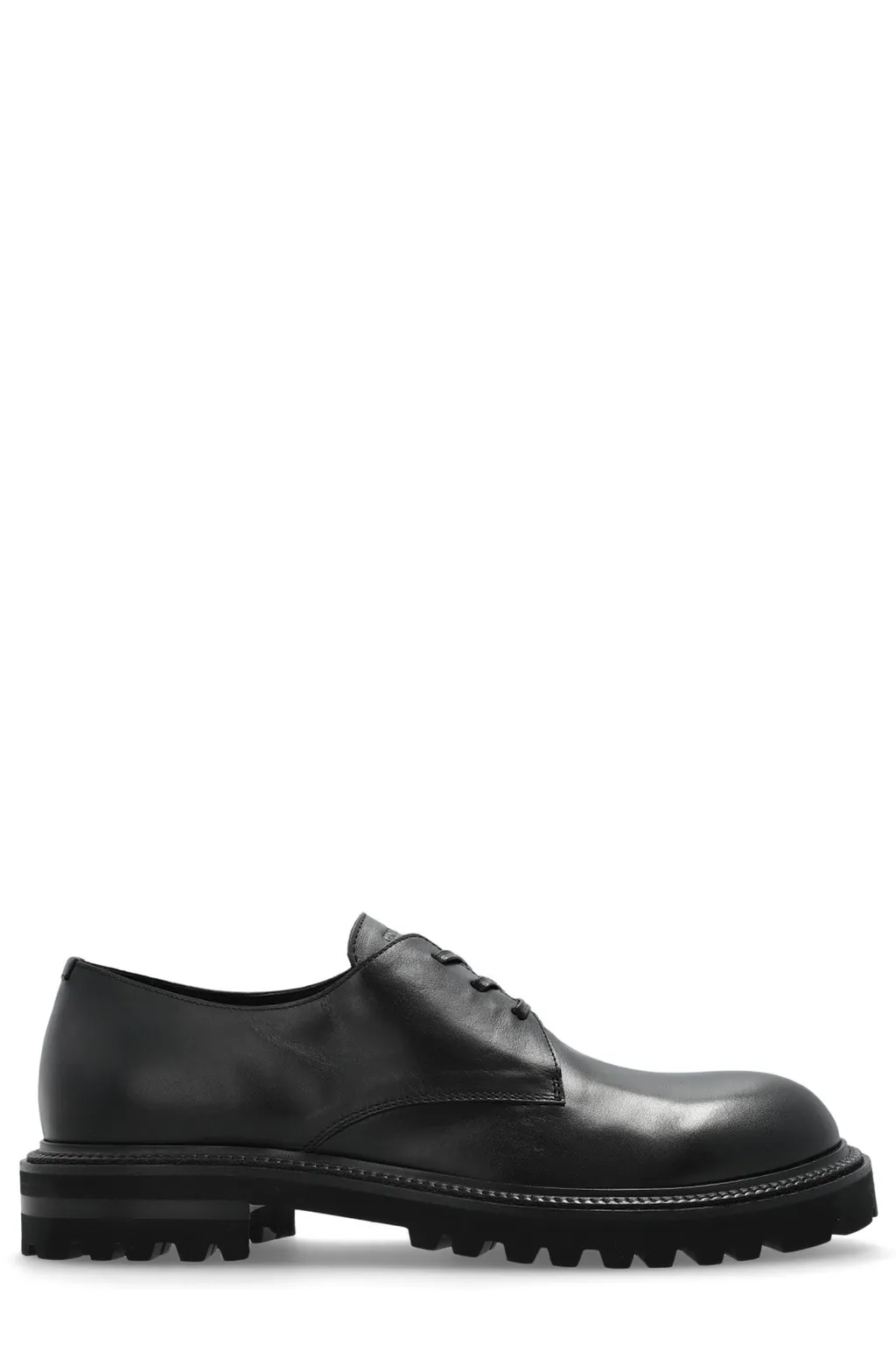 Giorgio Armani Logo Embossed Lace-Up Shoes