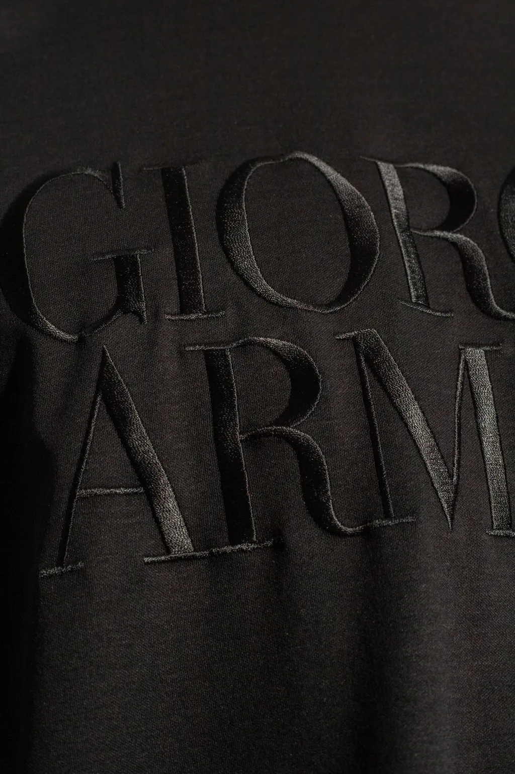 Giorgio Armani Logo Embroidered Crewneck T-Shirt